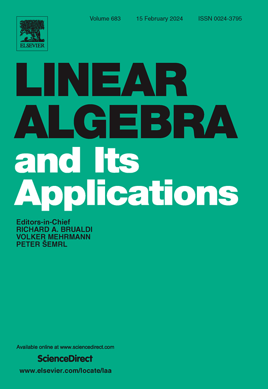 Go to journal home page - Linear Algebra and its Applications